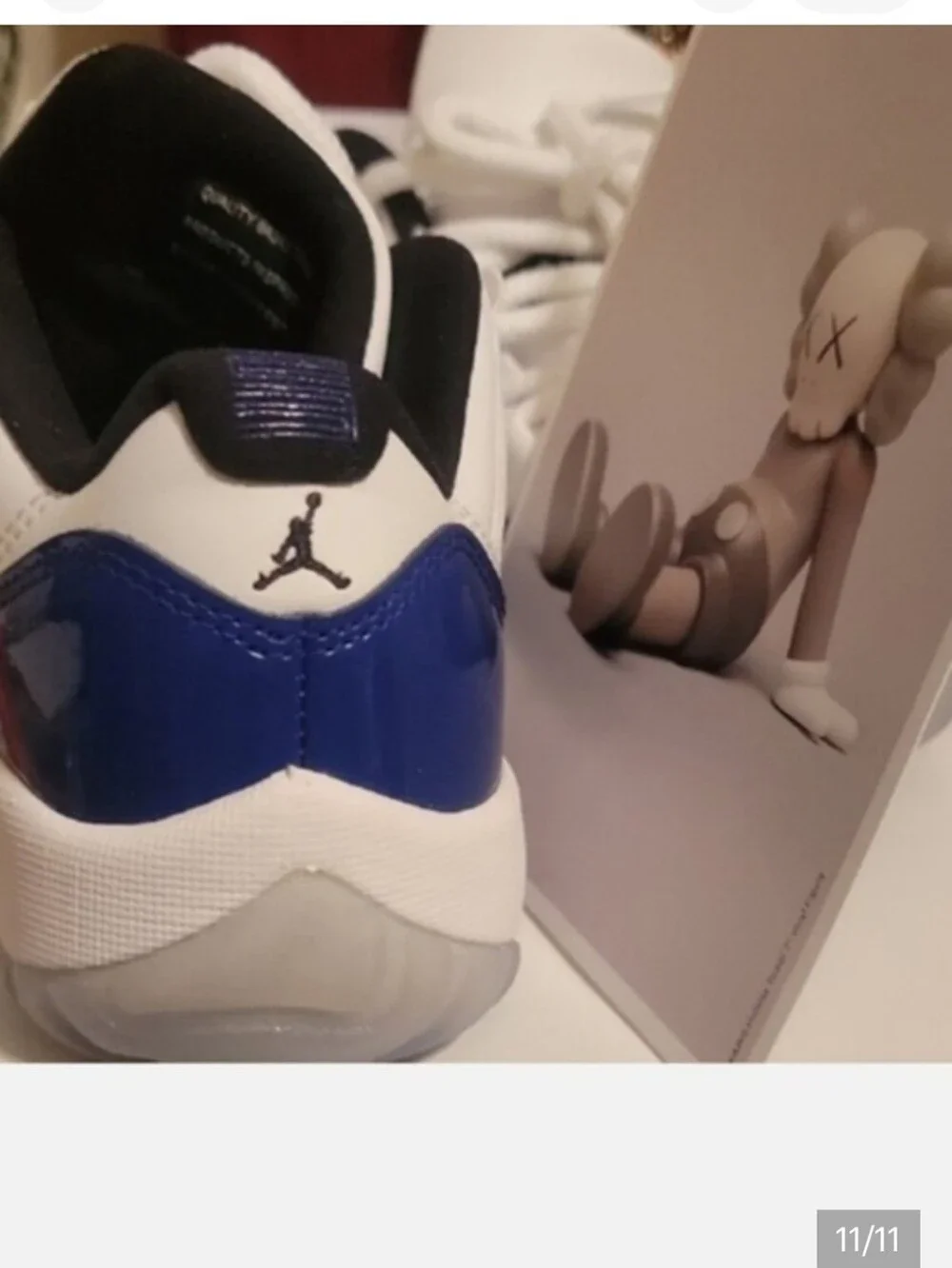 Jordan White, Blue and Black Low-Top Sneakers